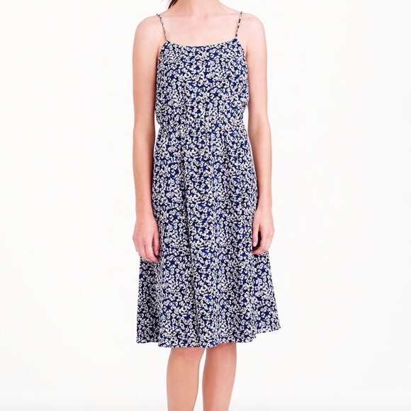 J. Crew Blue Floral Sun Dress - Picture 2 of 6